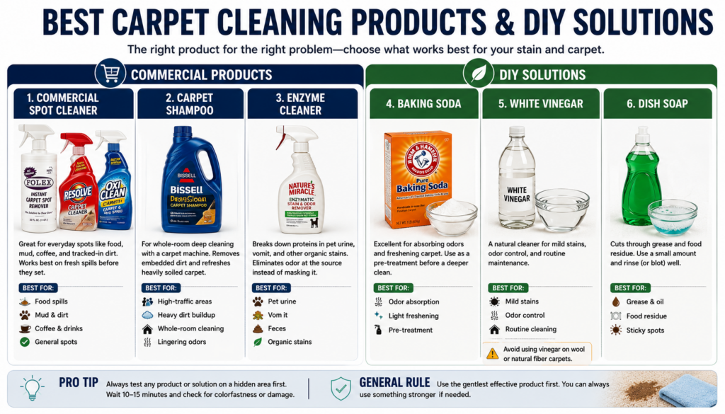 Best Products to Use to Clean Carpet