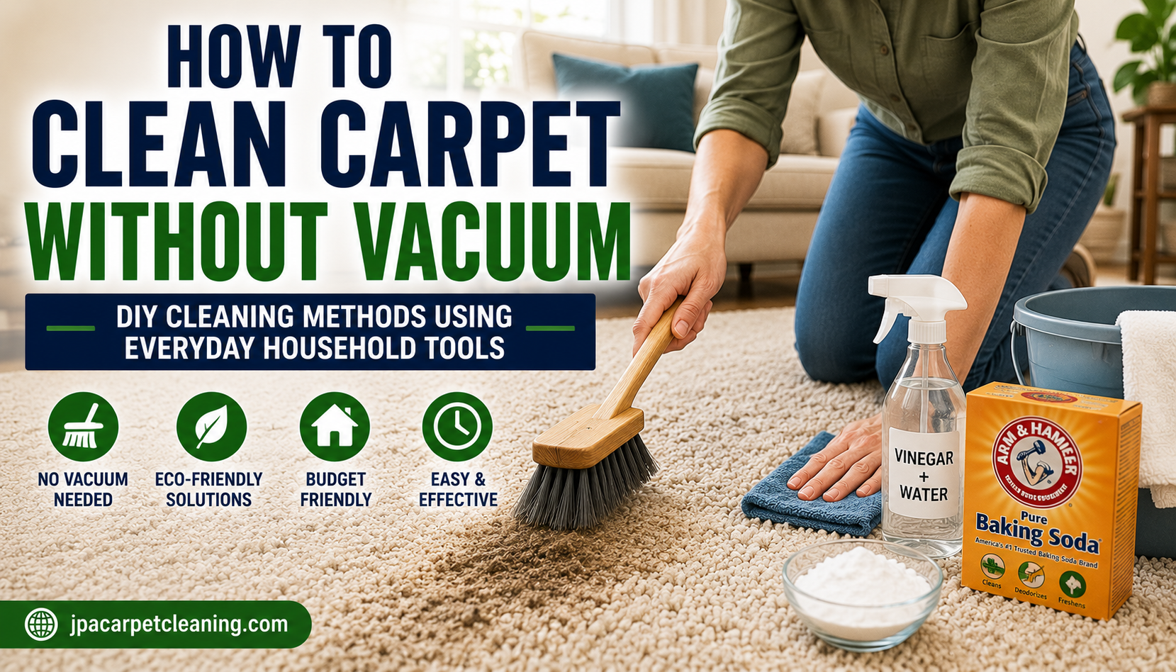 How to Clean Carpet Without Vacuum