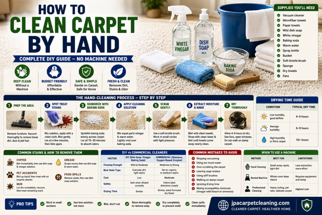 How to Clean Carpet by Hand