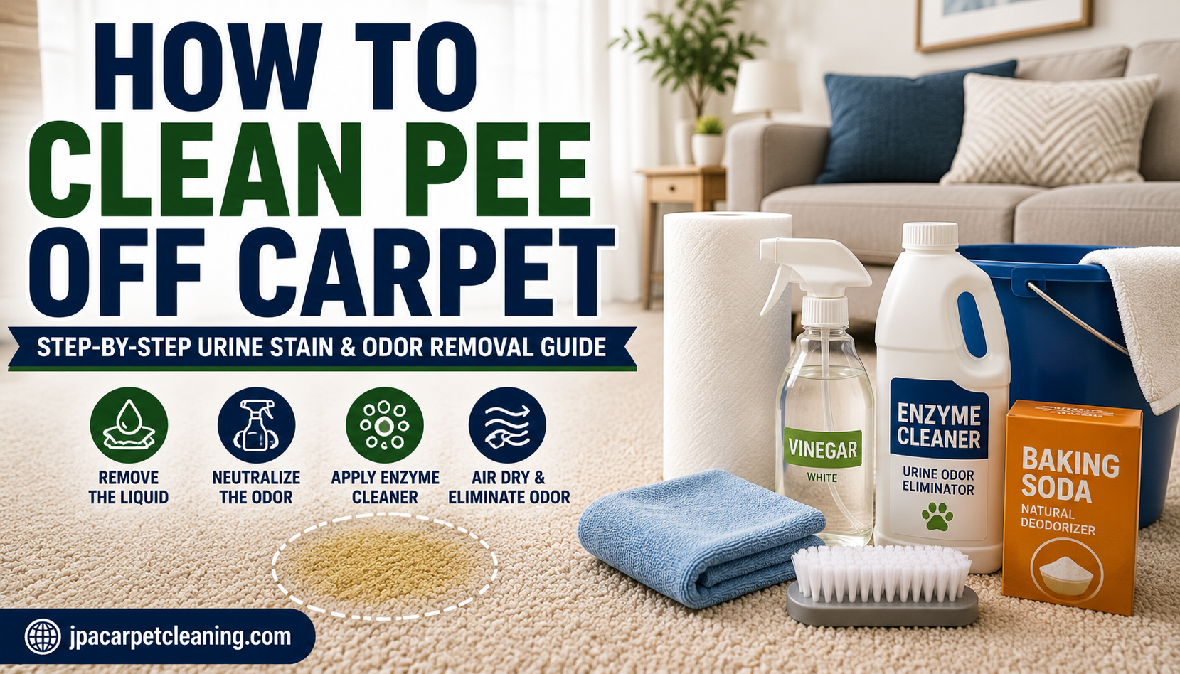 How to Clean Pee Off Carpet