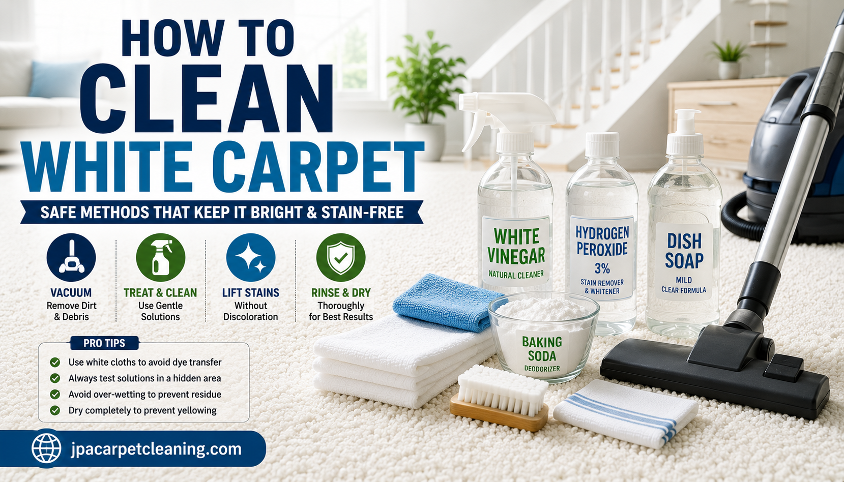 How to Clean White Carpet