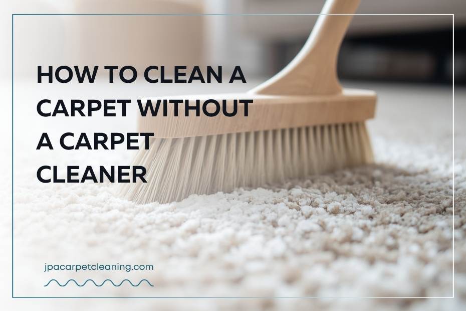 how to clean a carpet without a carpet cleaner
