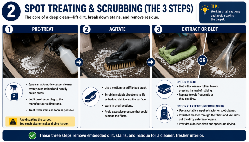 Spot Treating and Scrubbing