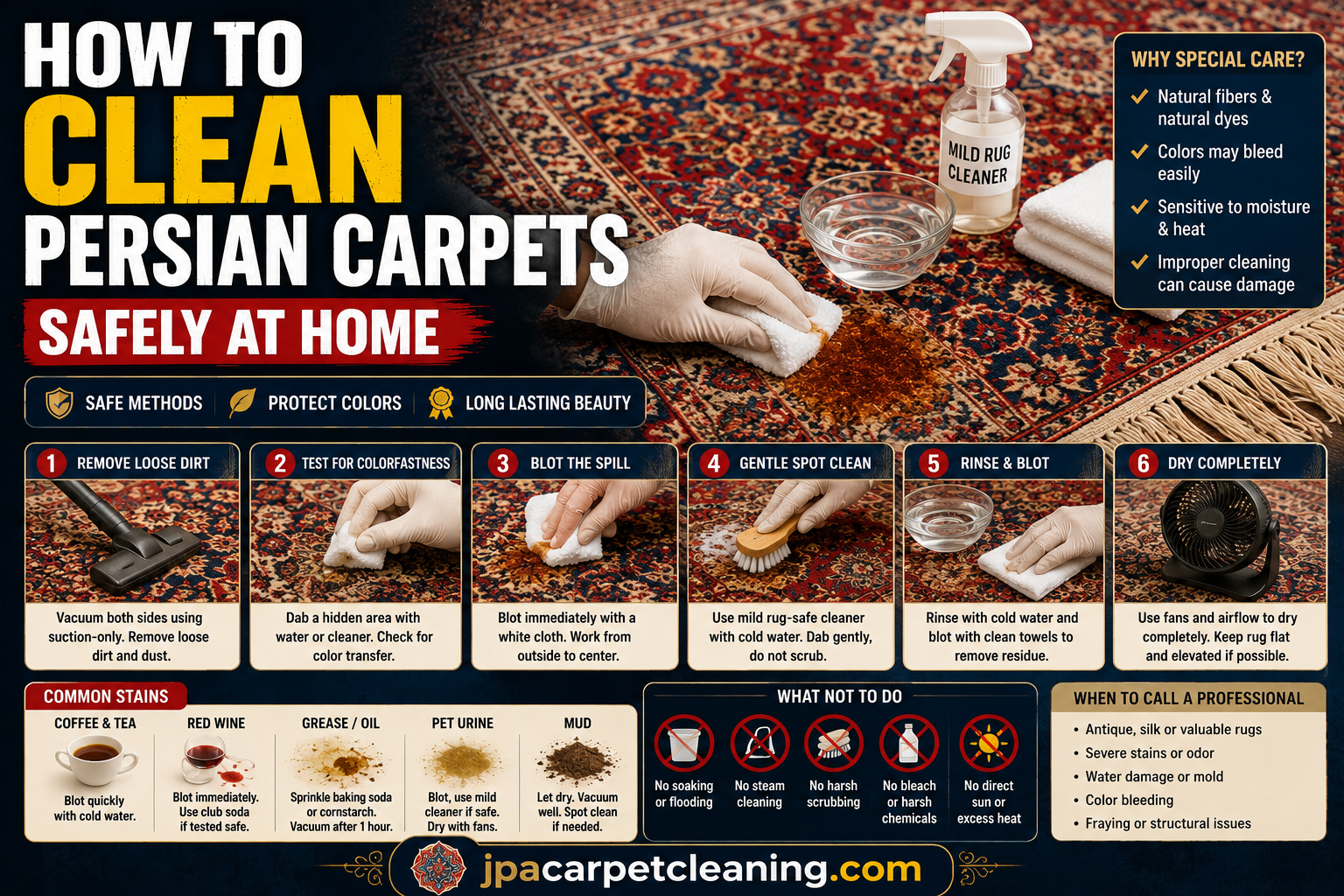 How to Clean Persian Carpets