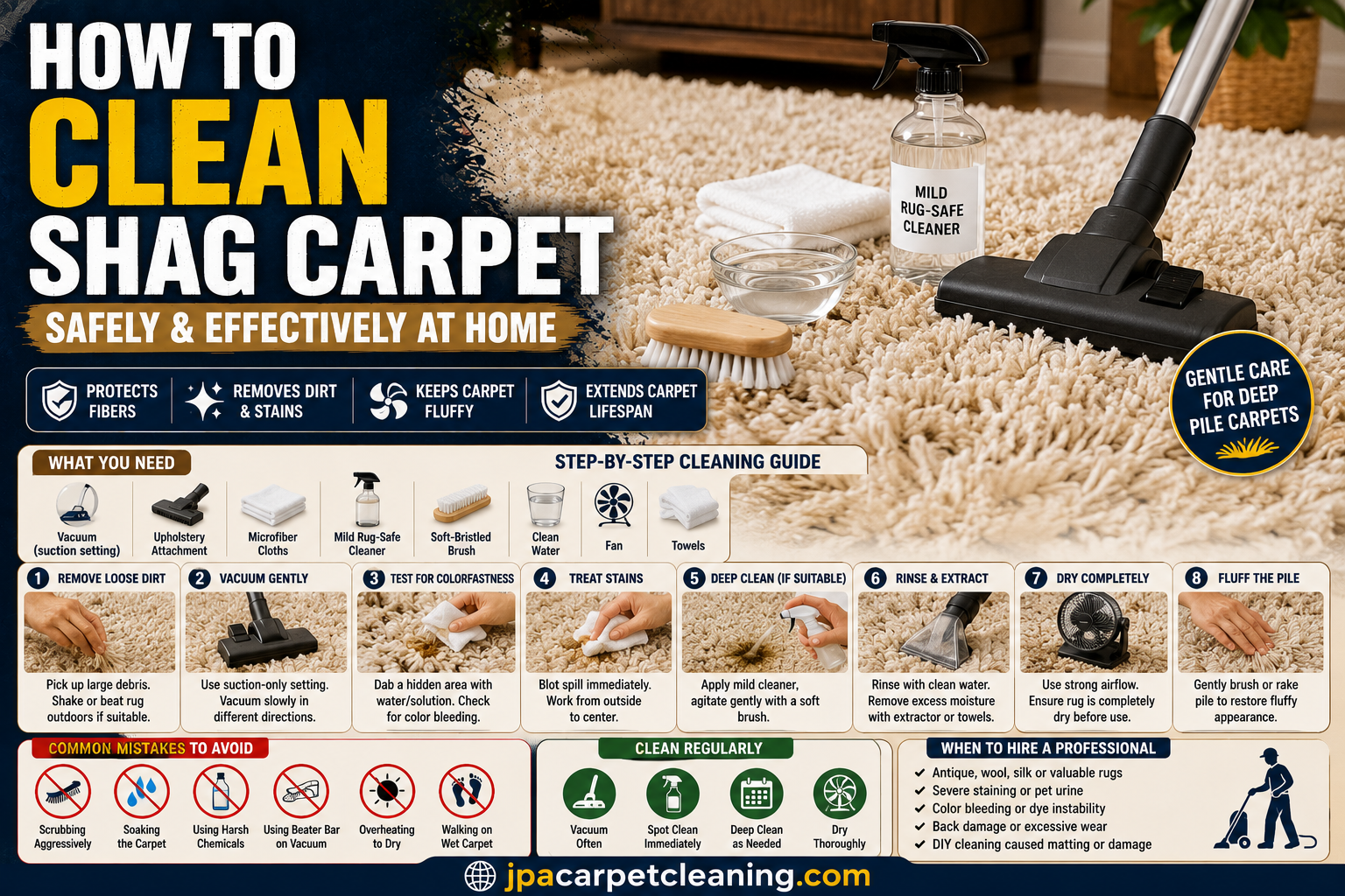 How to Clean Shag Carpet