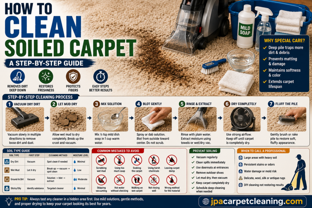 How to Clean Soiled Carpet