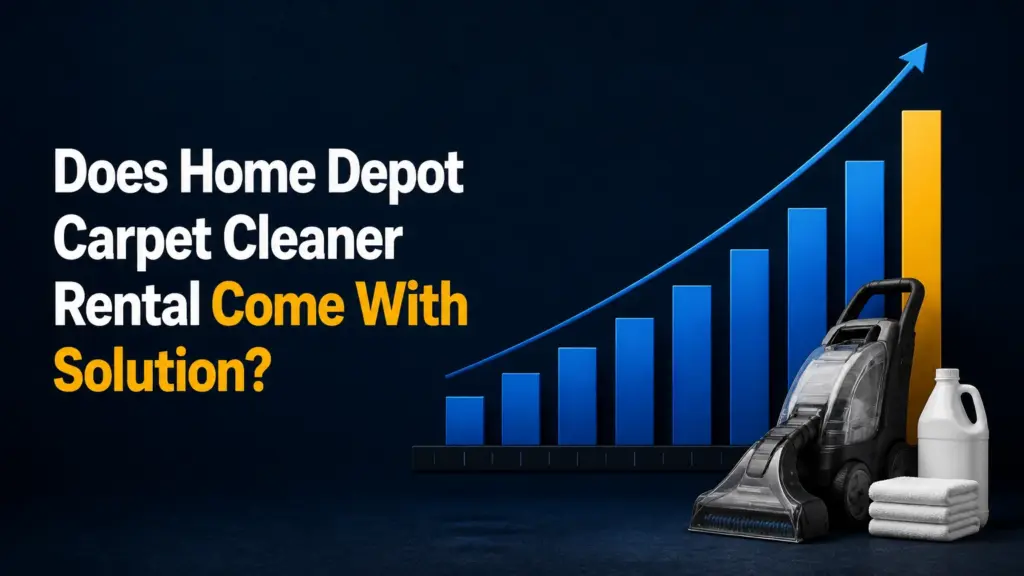 oes home depot carpet cleaner rental come with solution