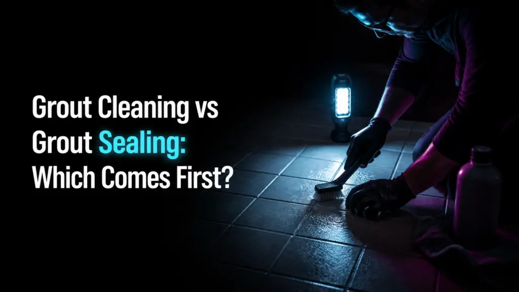 grout cleaning vs grout sealing