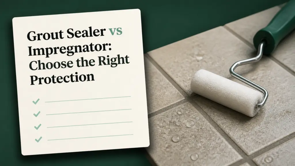 grout sealer vs impregnator