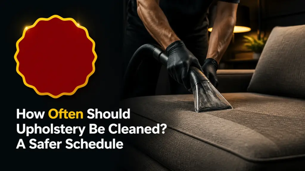 how often should upholstery be cleaned