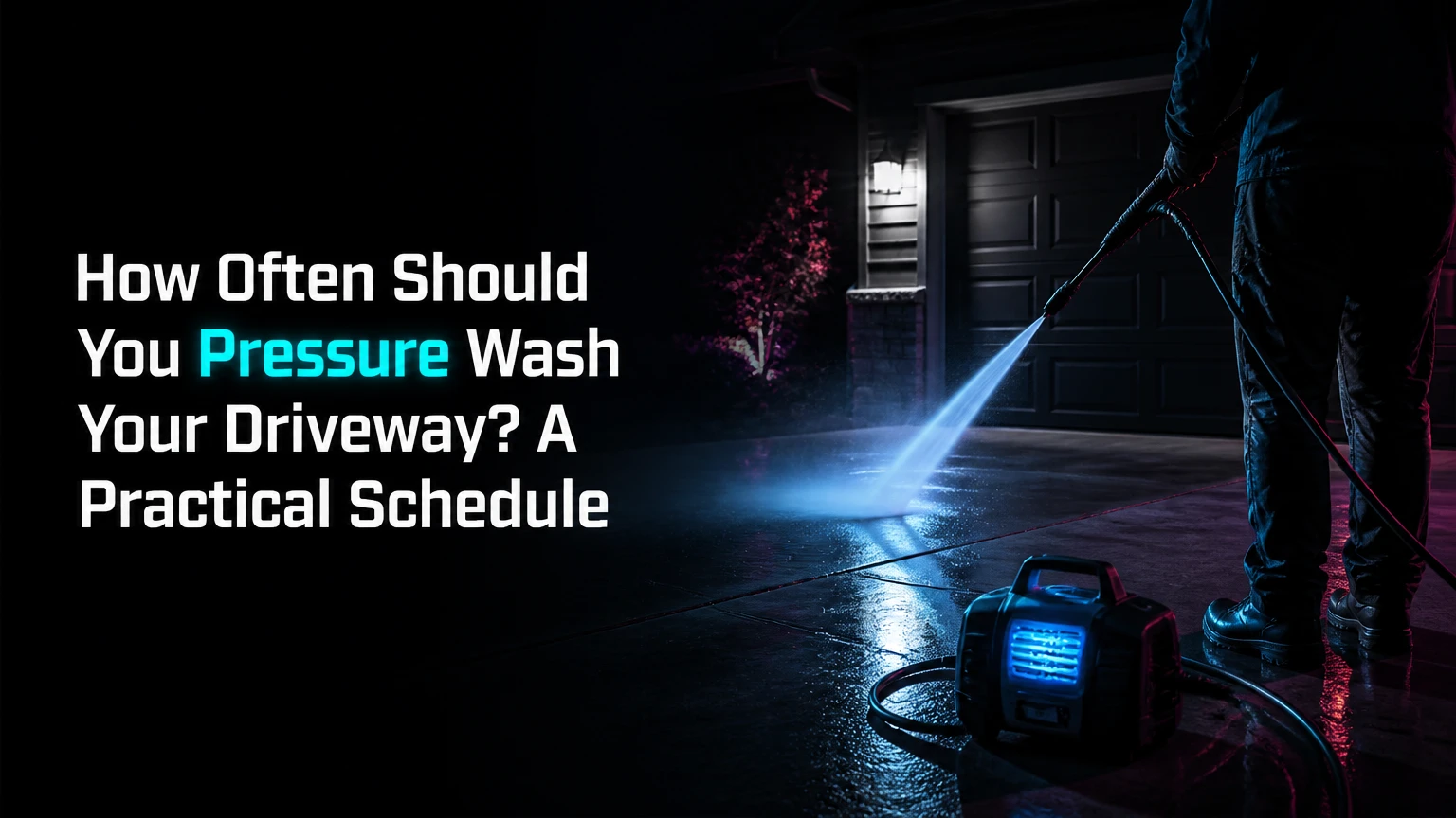 how often should you pressure wash your driveway
