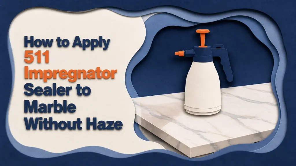 how to apply 511 impregnator sealer to marble