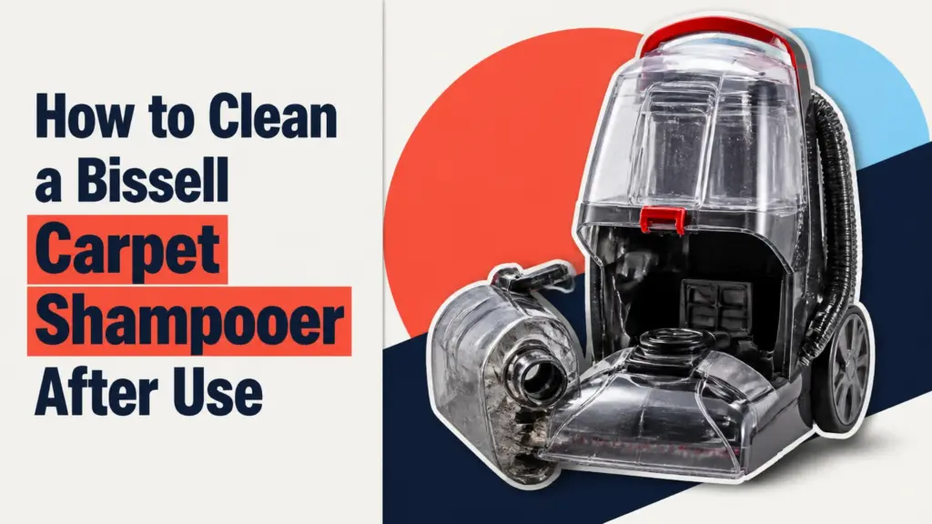 how to clean a bissell carpet shampooer