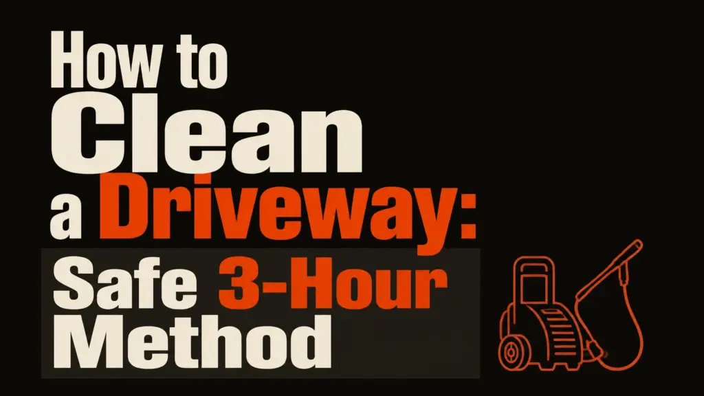 how to clean a driveway
