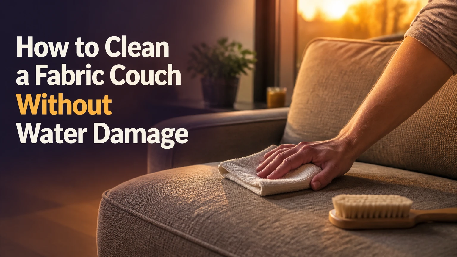 how to clean a fabric couch