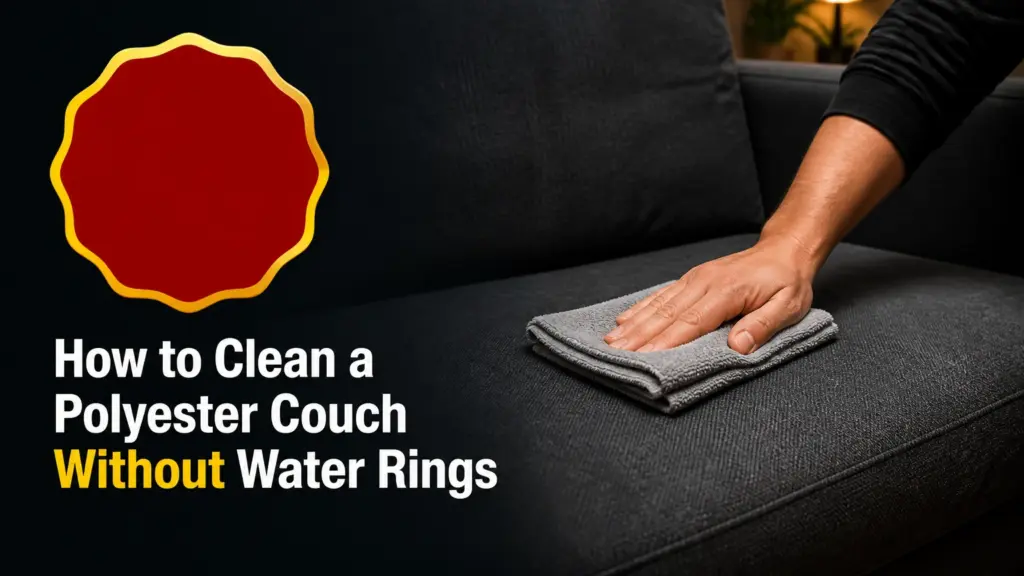 how to clean polyester couch