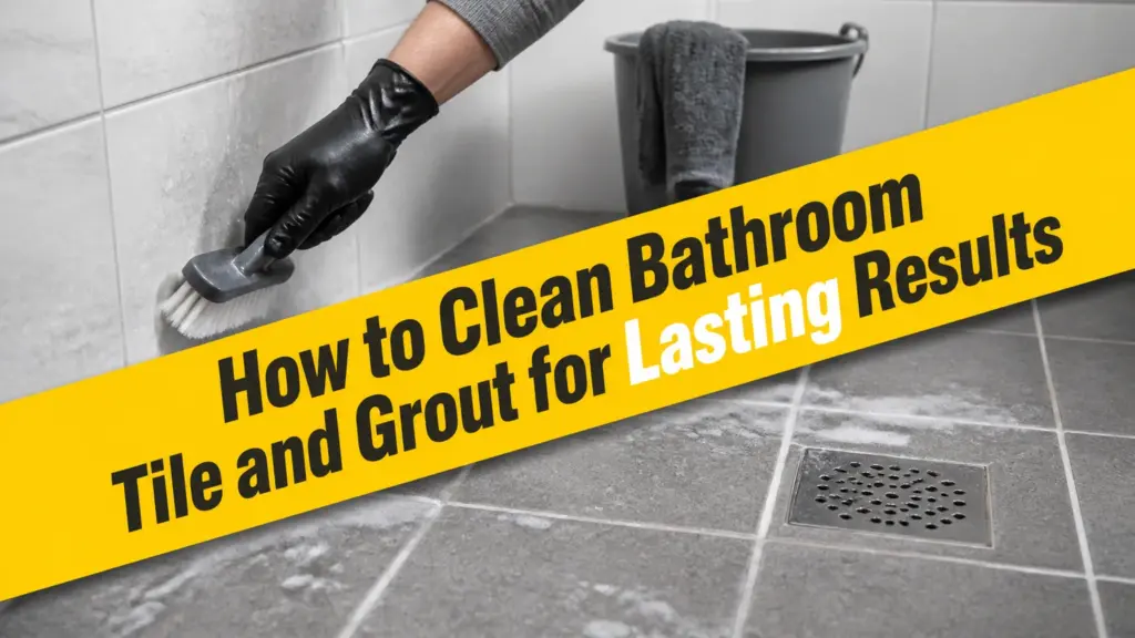 how to clean bathroom tile and grout
