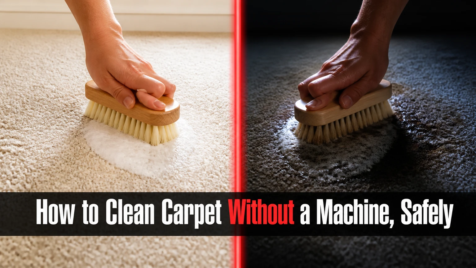 How to Clean Carpet Without a Machine, Safely