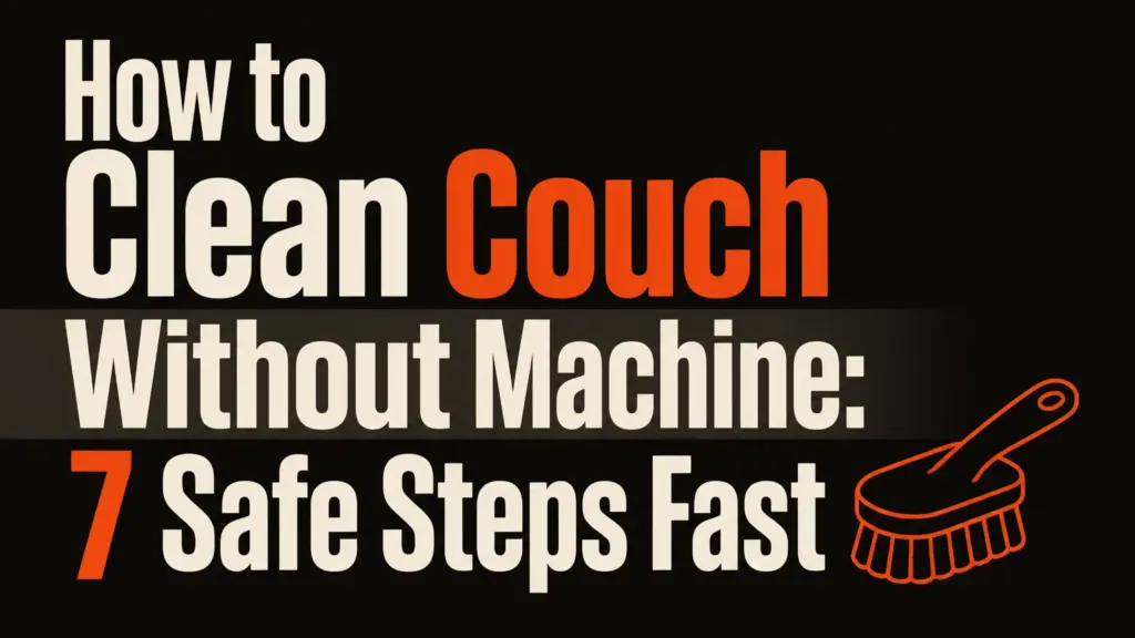 how to clean couch without machine