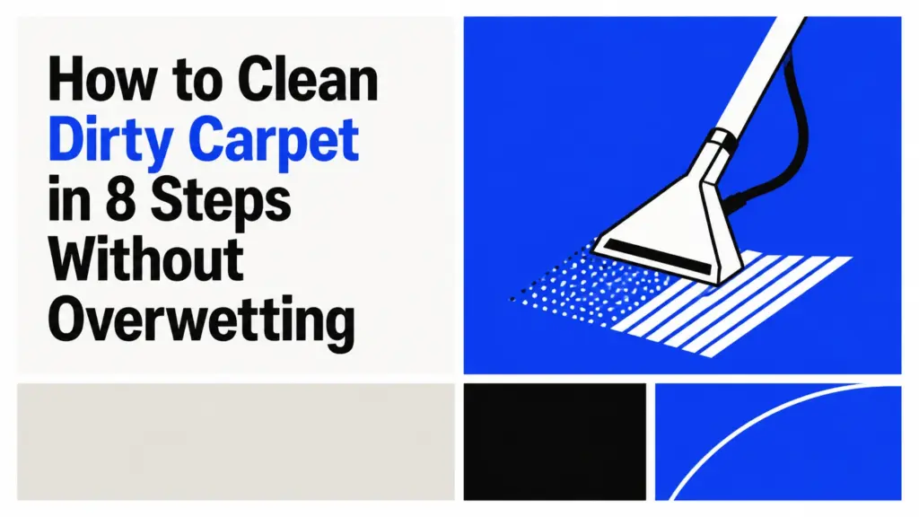 How to Clean Dirty Carpet in 8 Steps Without Overwetting