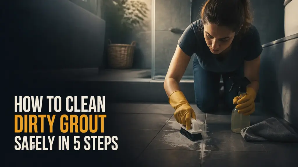 how to clean dirty grout