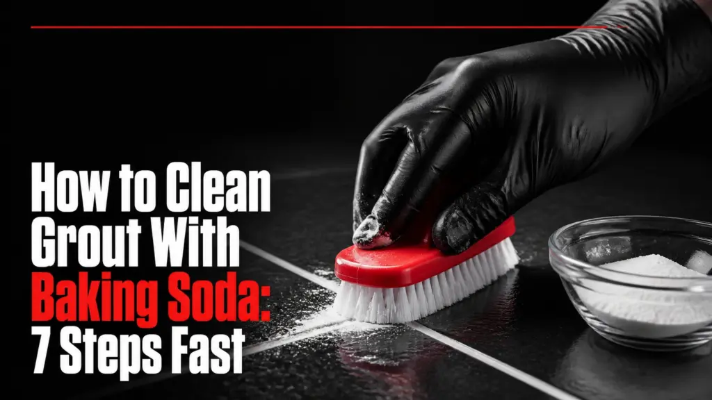 how to clean grout with baking soda