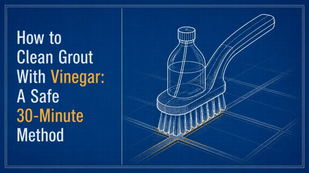 how to clean grout with vinegar