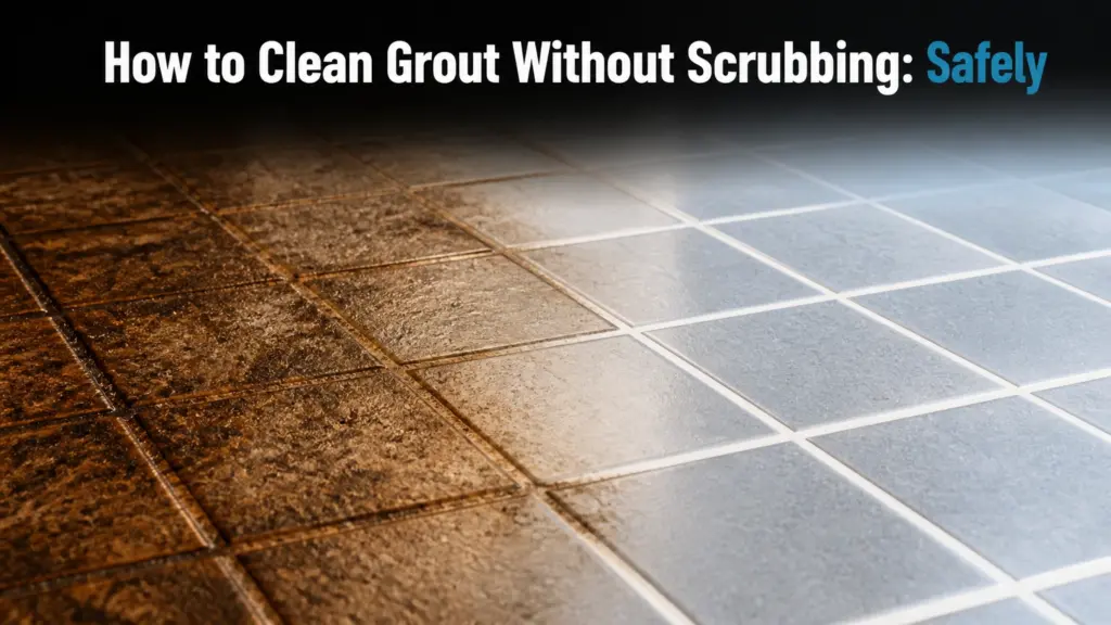 how to clean grout without scrubbing