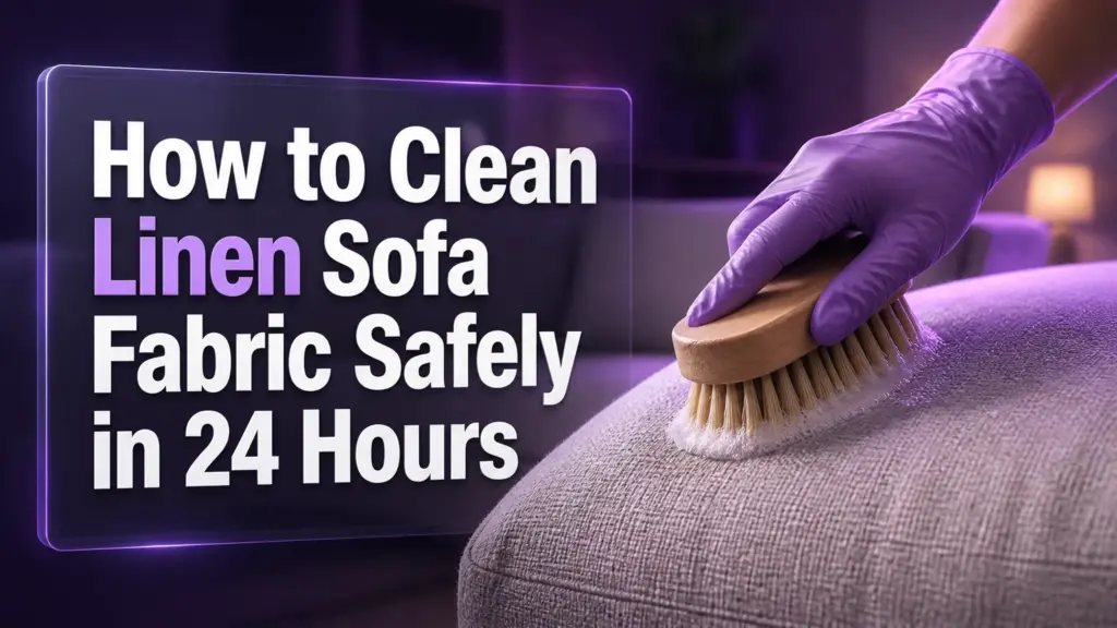 how to clean linen sofa