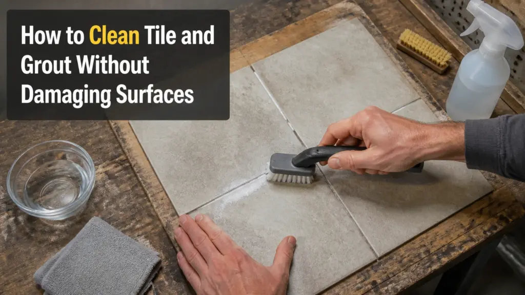 how to clean tile and grout