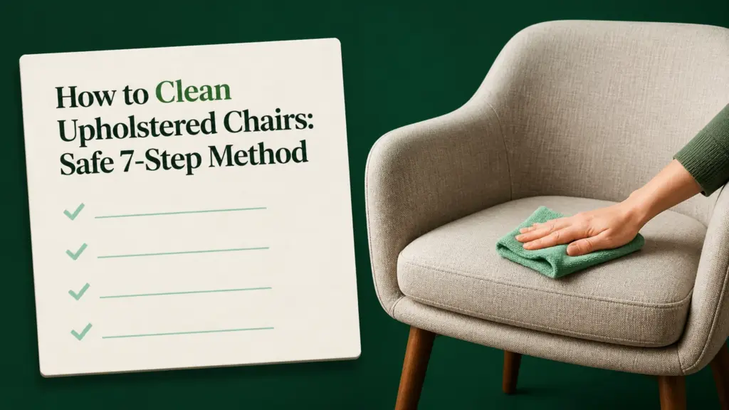 how to clean upholstered chairs