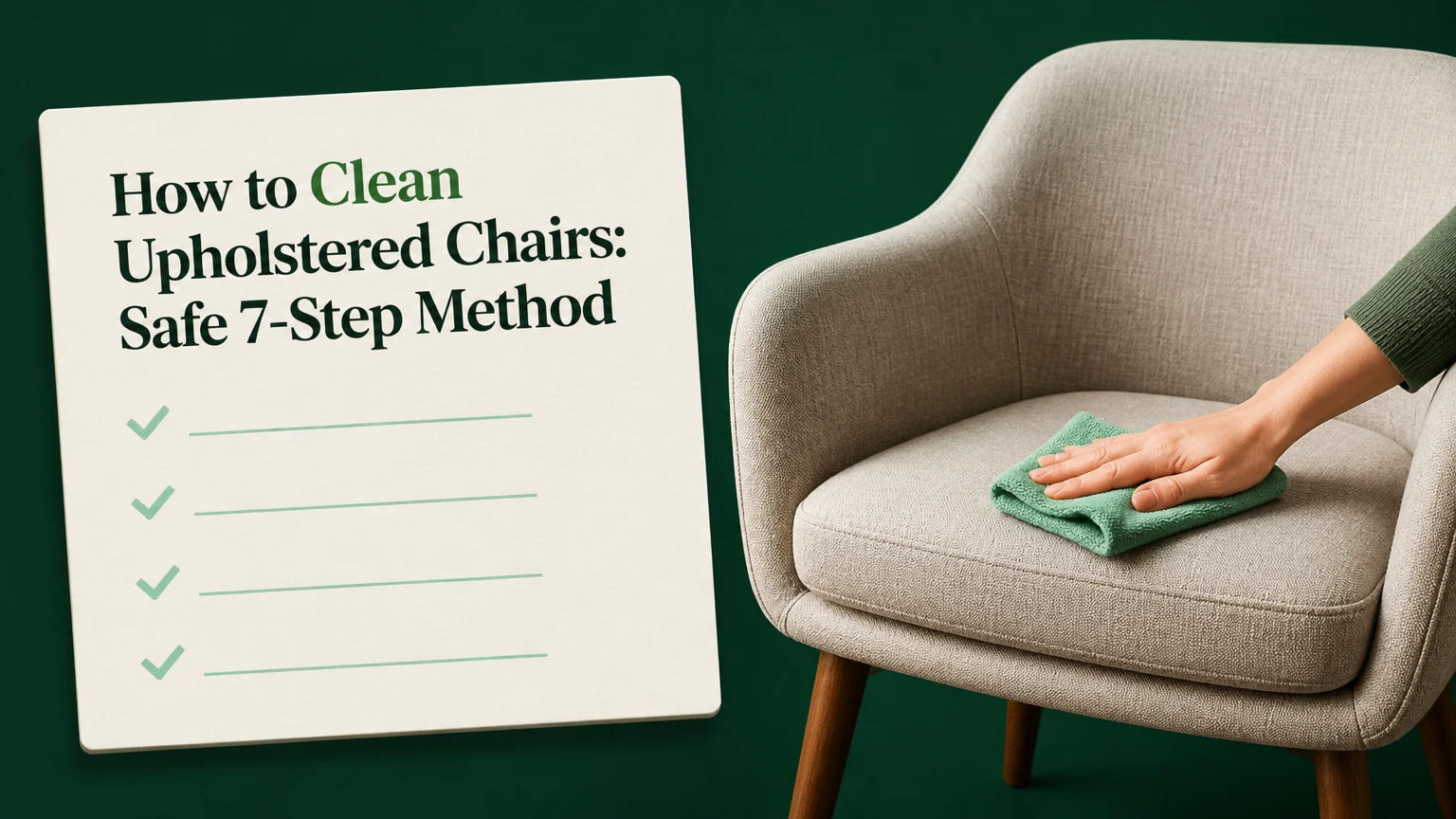 how to clean upholstered chairs