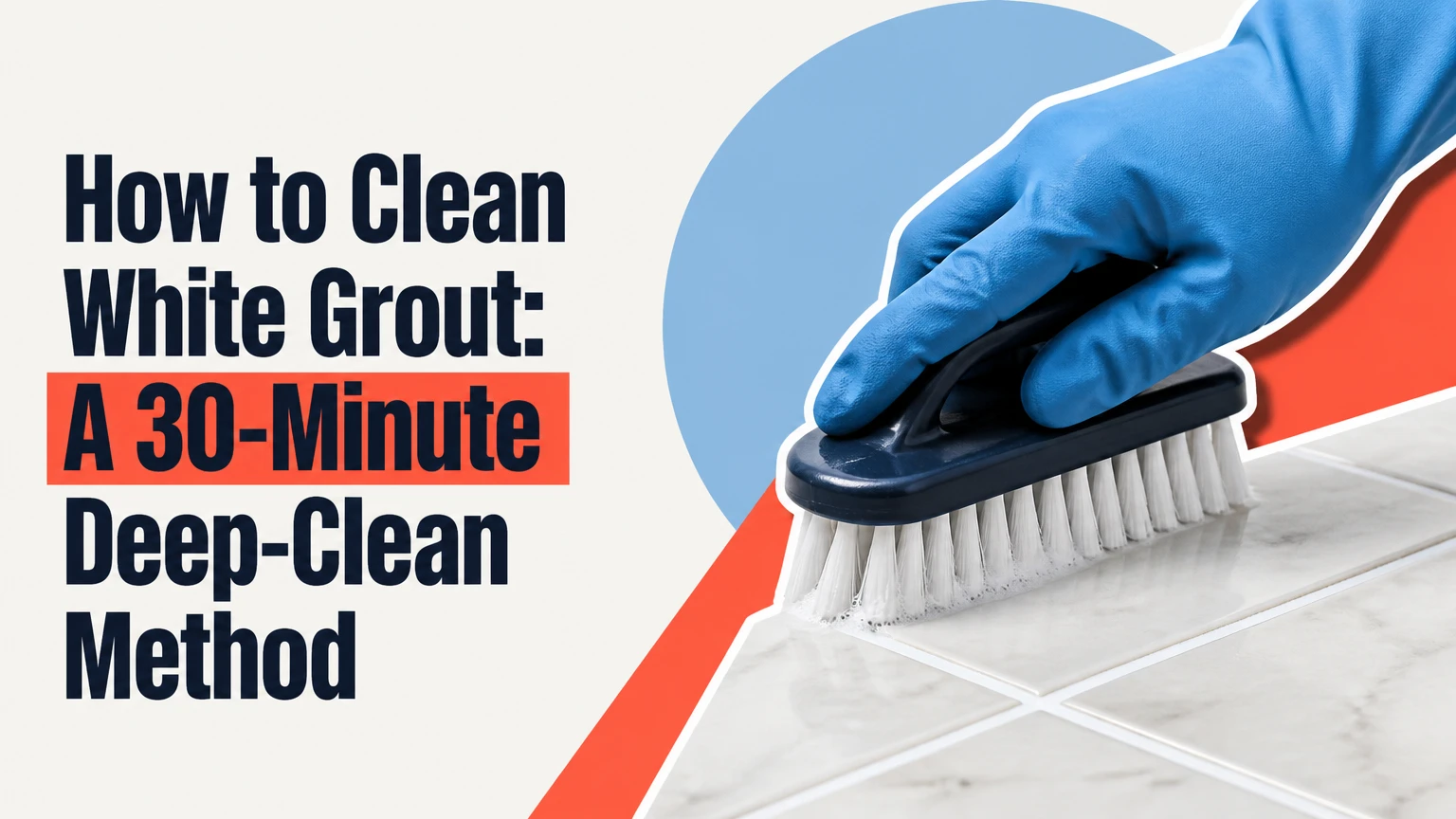 how to clean white grout