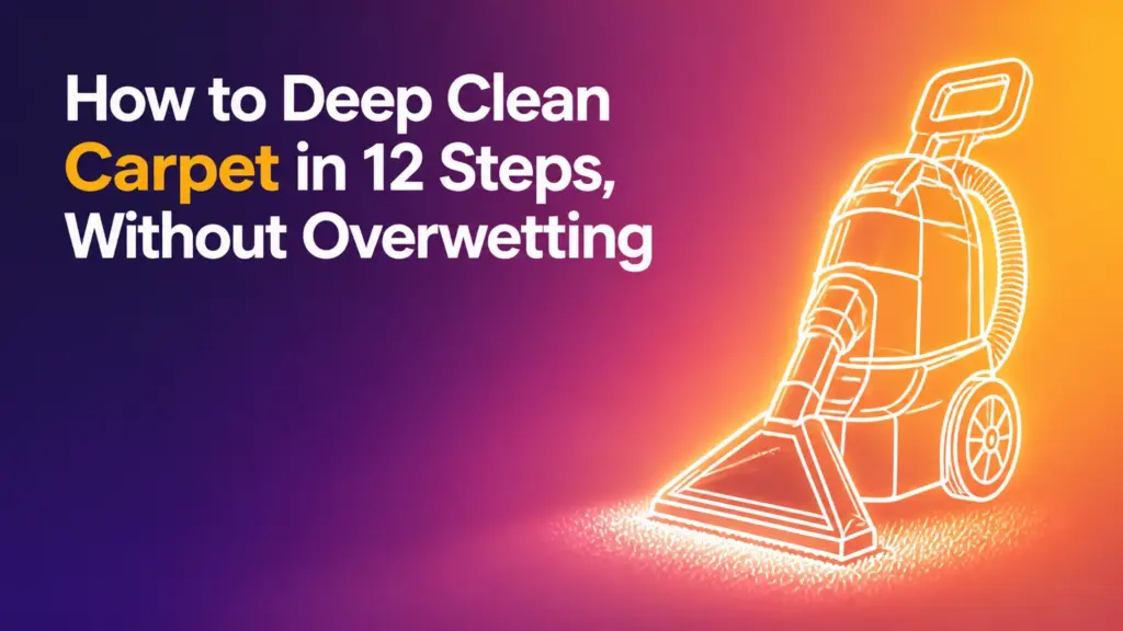 How to Deep Clean Carpet in 12 Steps, Without Overwetting