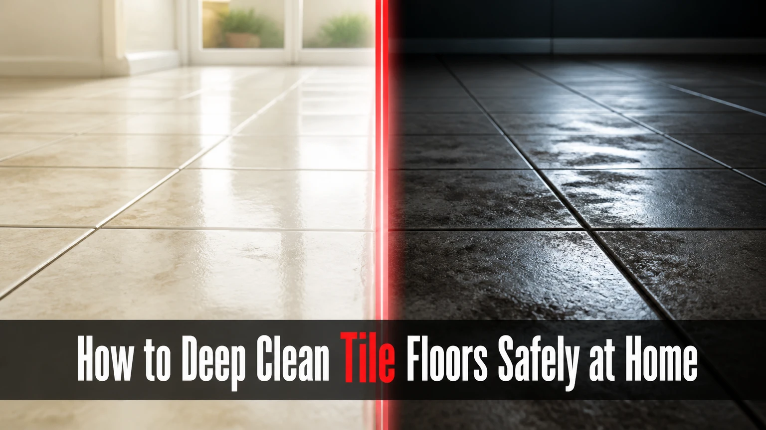 how to deep clean tile floors
