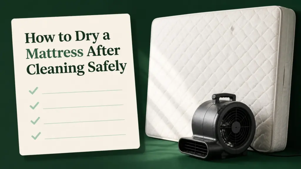 how to dry a mattress after cleaning
