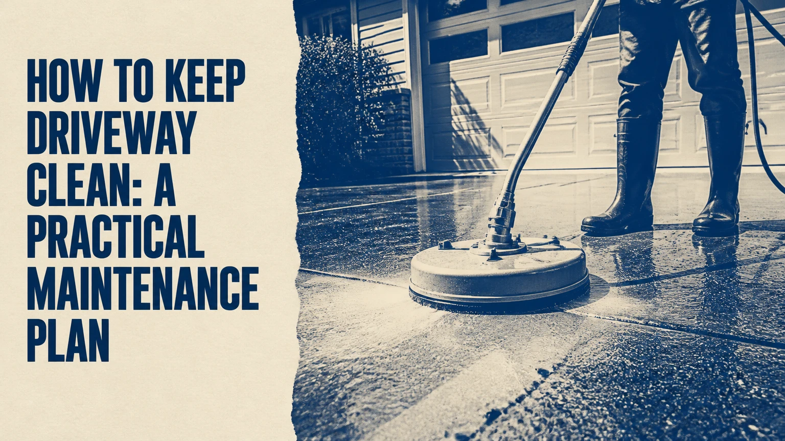 how to keep driveway clean