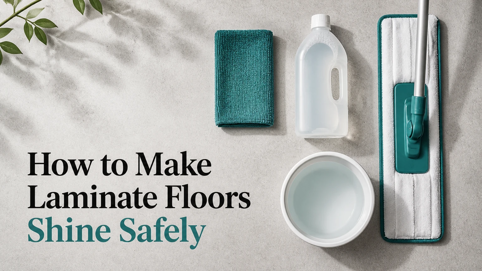 how to make laminate floors shine