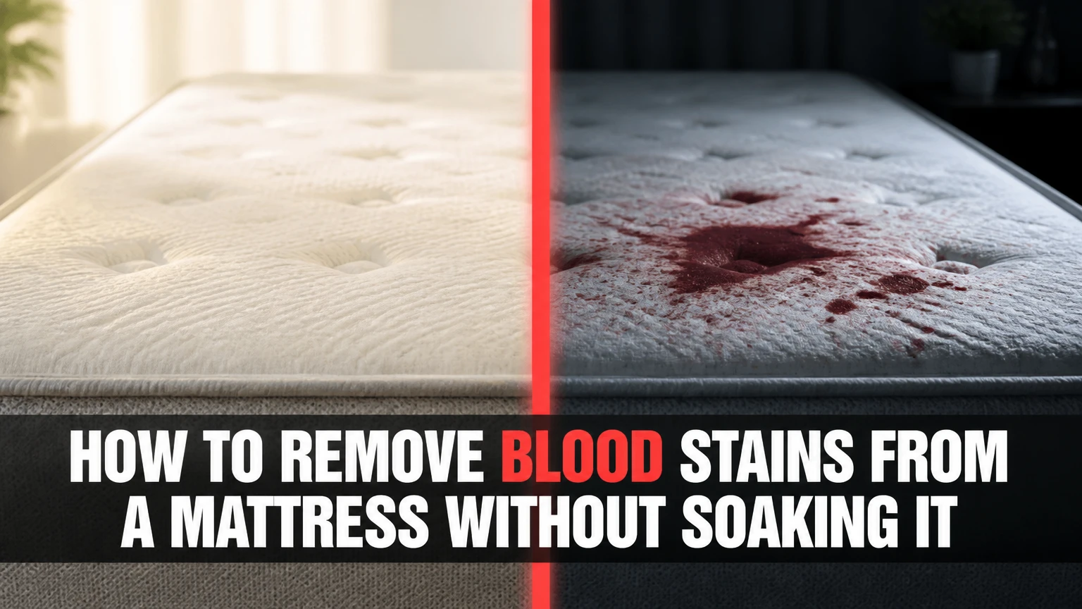 how to remove blood stains from mattress