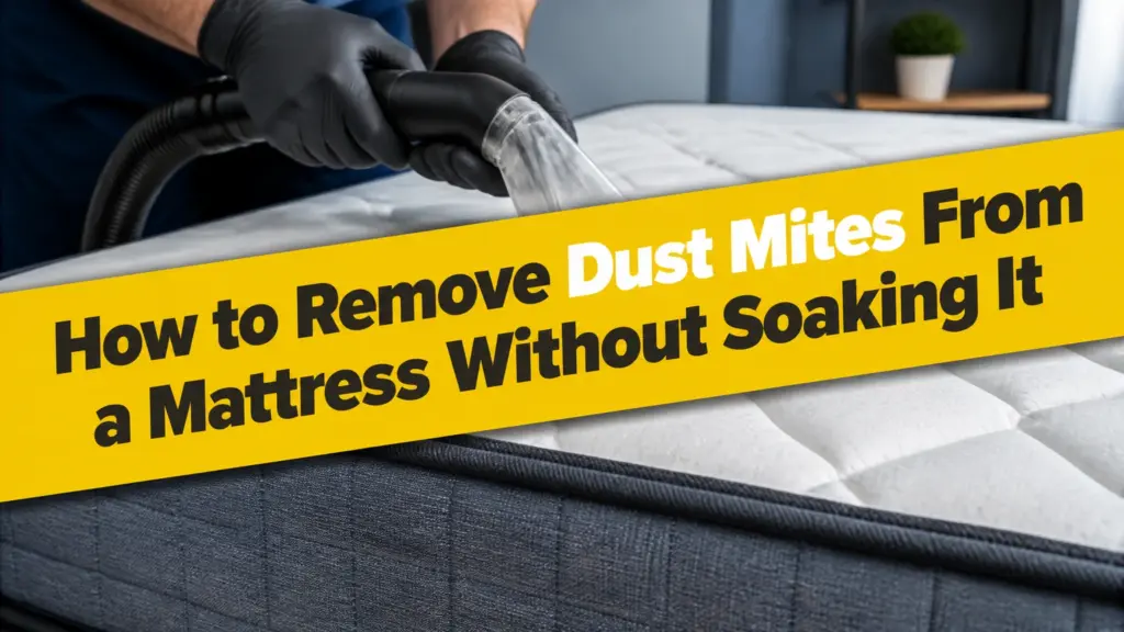 how to remove dust mites from mattress