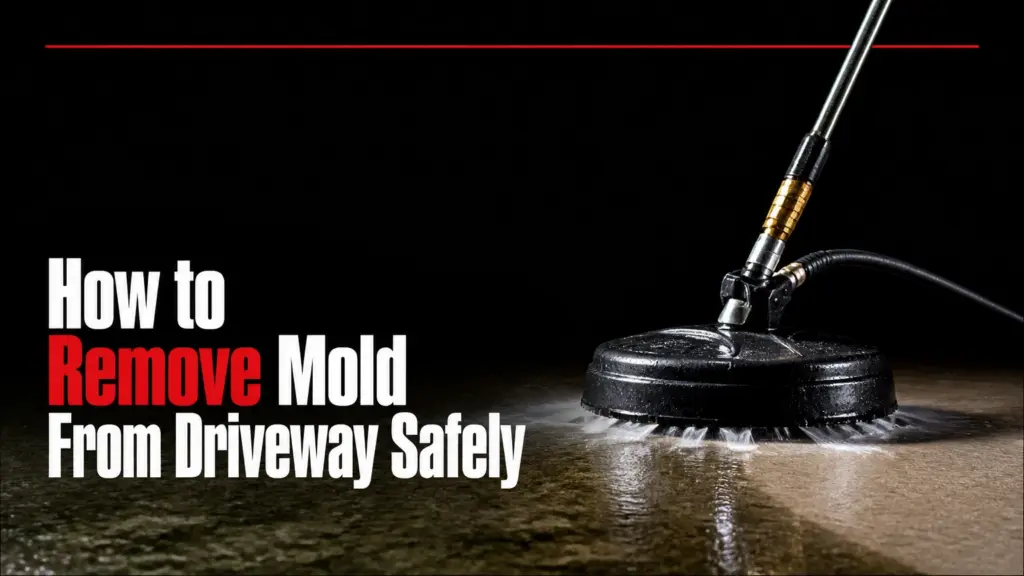 how to remove mold from driveway