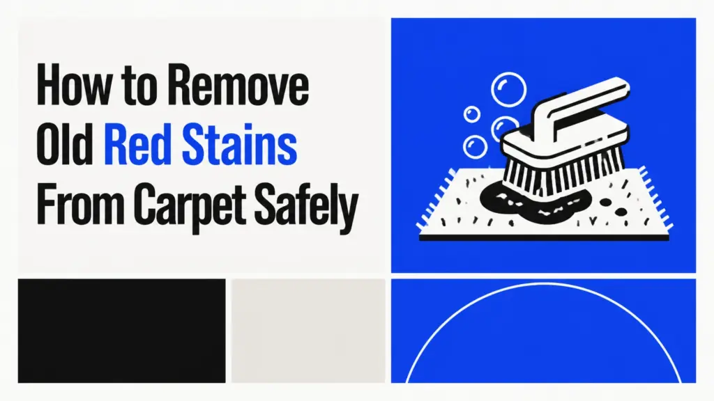 how to remove old red stains from carpet
