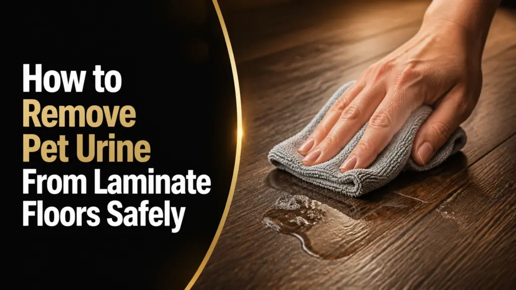 how to remove pet urine from laminate floors