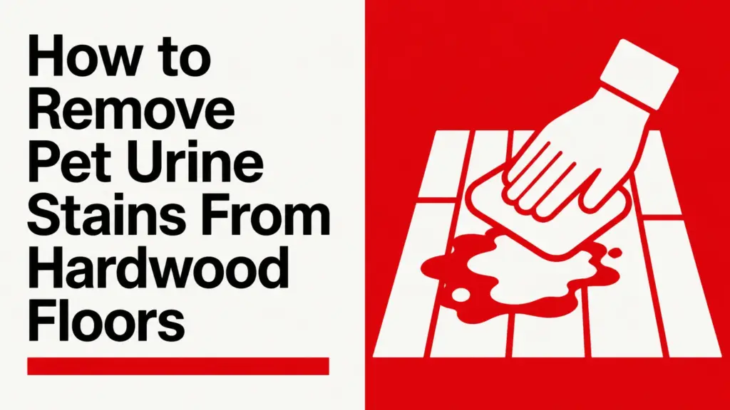 how to remove pet urine stains from hardwood floors