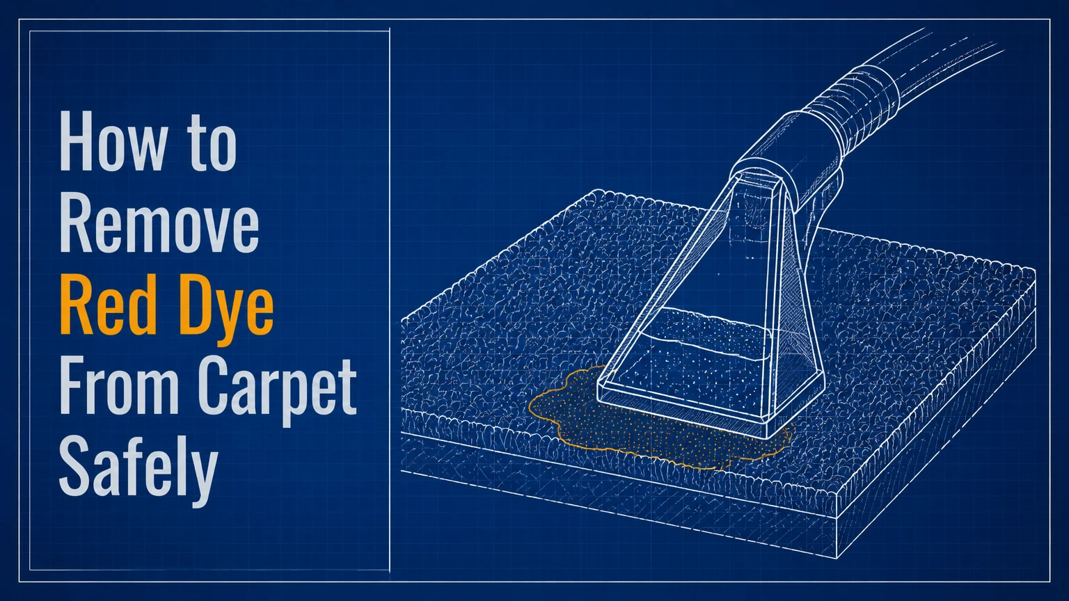 how to remove red dye from carpet