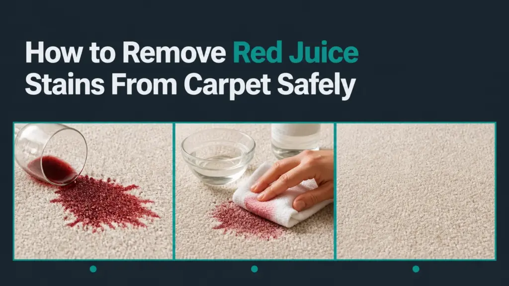 how to remove red juice stains from carpet