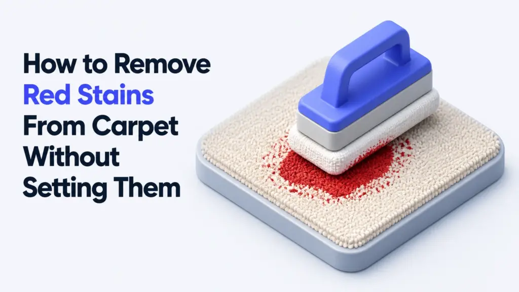 how to remove red stains from carpet