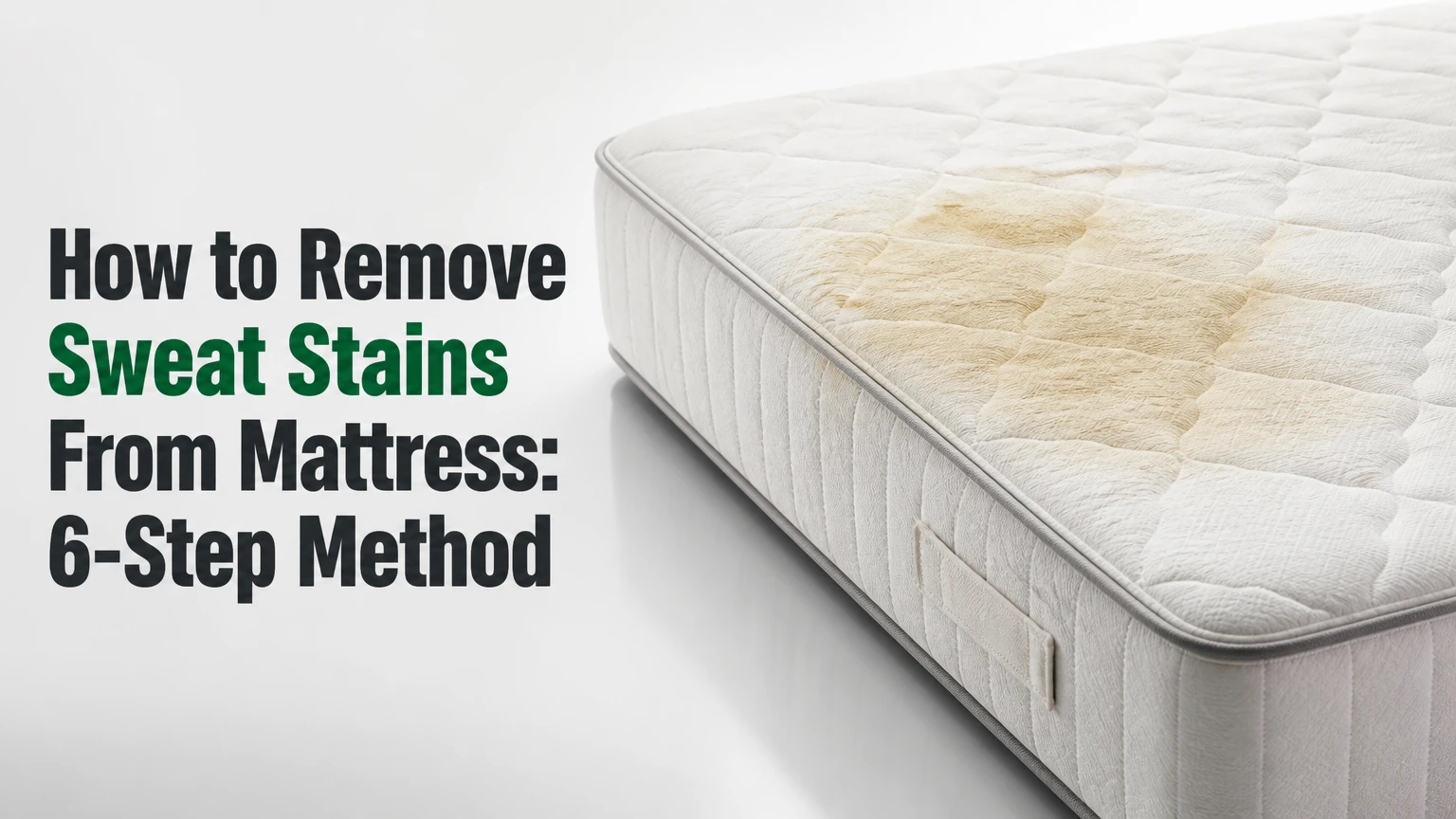 how to remove sweat stains from mattress
