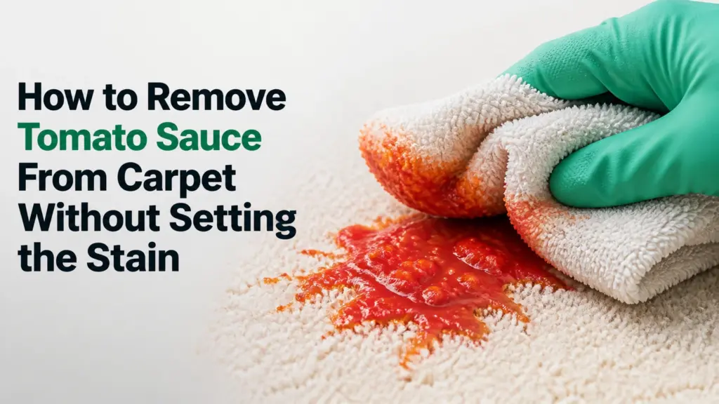 how to remove tomato sauce from carpet