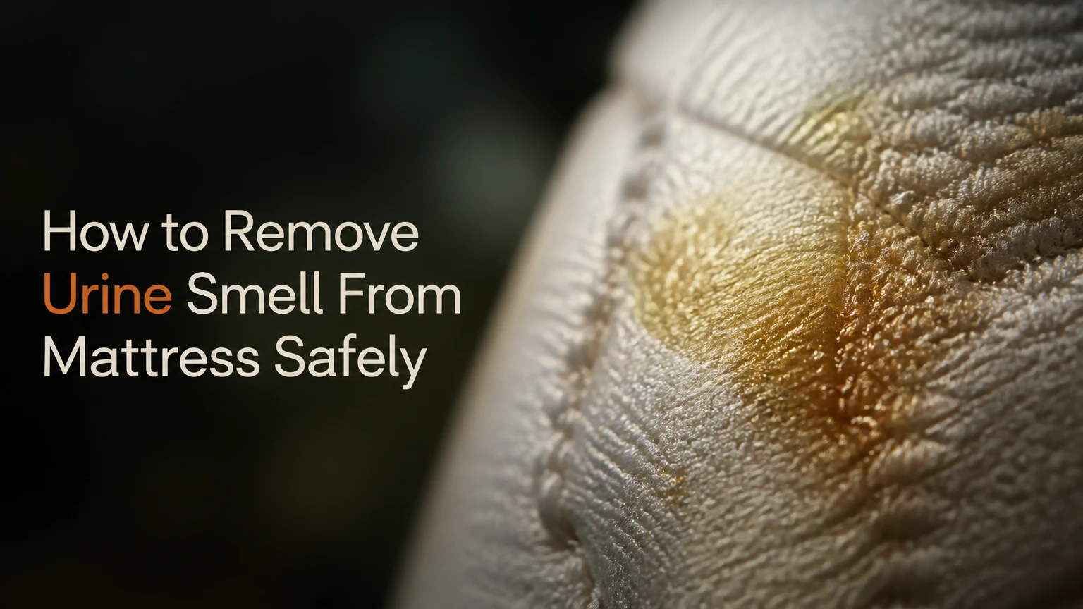 how to remove urine smell from mattress